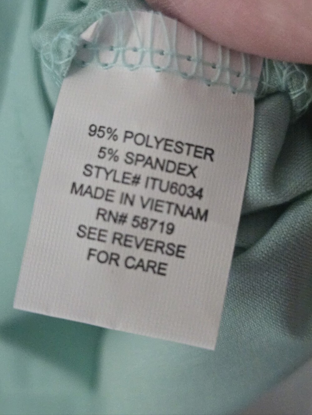 Notations Petite Mint Green Grommet Keyhole Tank Soft Stretch Y2K Coastal PM - Picture 7 of 8